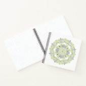 Spiral Notebook w/ Green Mandala Design Notizblock (Innenseite)