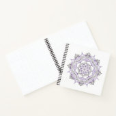 Spiral Notebook w/ Purple Mandala Design Notizblock (Innenseite)
