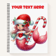 Spiral Notebook-Weihnachten Mermaid Journal