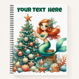 Spiral Notebook-Weihnachten Mermaid Journal Notizblock