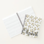 Spiral Notebook White Daisy Notizblock (Innenseite)