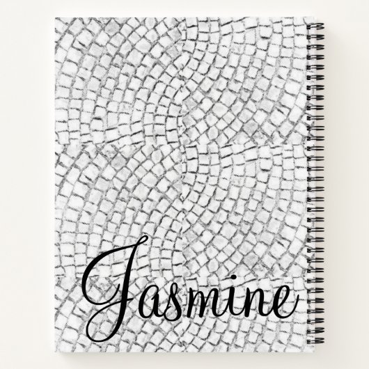 Spiral Notebook White Pavers Notizblock (Rückseite)