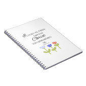 Spiral Notebook With Bible Verse Notizblock (Rechte Seite)