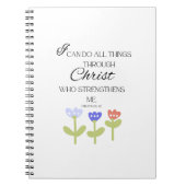 Spiral Notebook With Bible Verse Notizblock (Vorderseite)