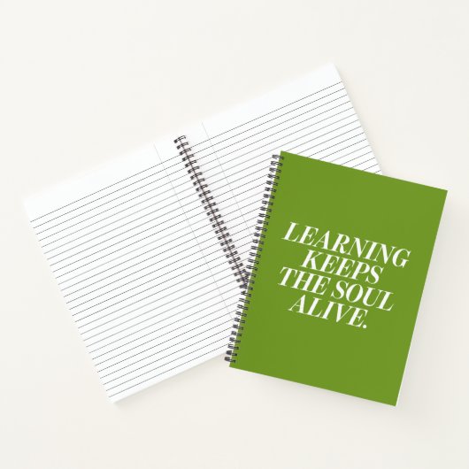 Spiral Notebook with motivational text Notizblock (Innenseite)