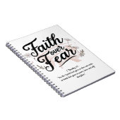 Spiral Notebook with Psalm 56:3-4 Bible Verse Notizblock (Rechte Seite)