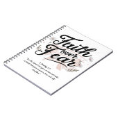 Spiral Notebook with Psalm 56:3-4 Bible Verse Notizblock (Linke Seite)