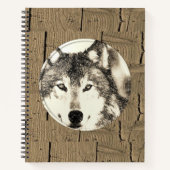 Spiral Notebook Wolf Notizblock (Vorderseite)
