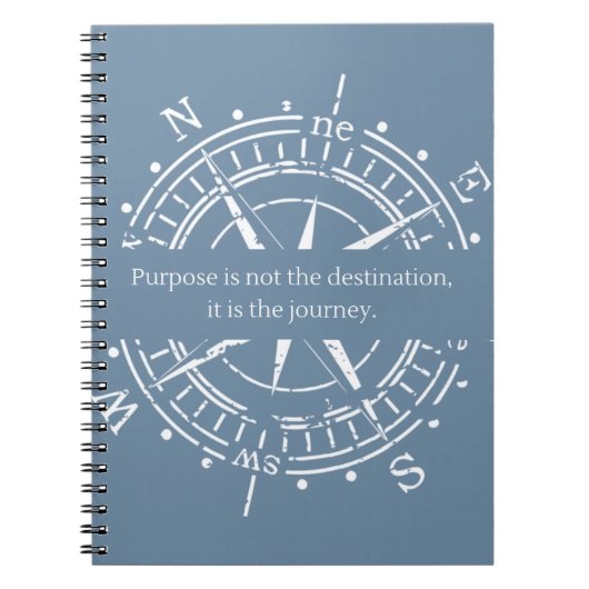 Spiral-Notebook - Zweck ist nicht das Ziel Notizblock (Vorderseite)