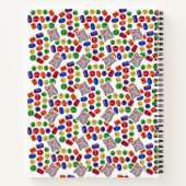 Spiral-Notebookfarben Notizblock (Rückseite)