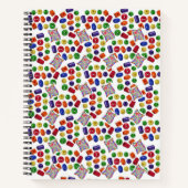 Spiral-Notebookfarben Notizblock (Vorderseite)