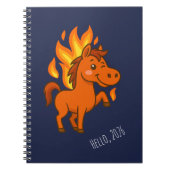 Spiral Notebooks with a red horse Notizblock (Vorderseite)