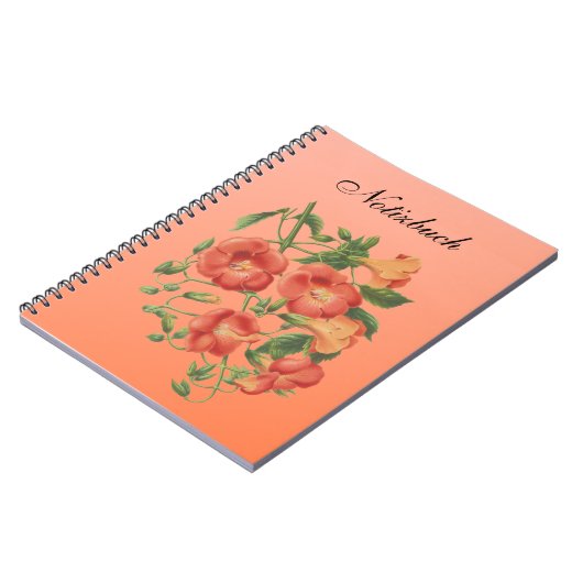 Spiral-Notizbuch „Blumenzauber“ Notizblock (Linke Seite)