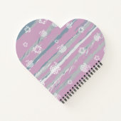 Spiral-Notizbuch – Gingham Obstgarten Notizblock (Rückseite)