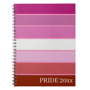 Spiral-Notizbuch - Lesbische Pride-Flagge Notizblock