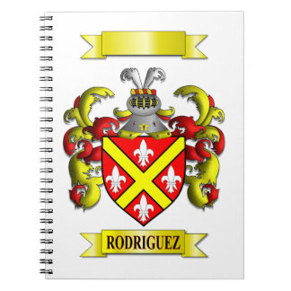 Spiral-Notizbuch Rodrigues Familienname Notizblock