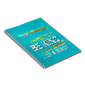 Spiral Notizbuch "Sei nett. Die Kunst des Strandes Notizblock (Rechte Seite)