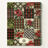 Spiral Notizbuch Weihnachten Vintage Patchwork (Rückseite)