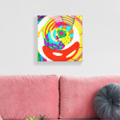 Spiral of Lines and Colors Leinwanddruck (Insitu (Wohnzimmer))