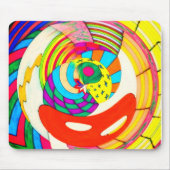 Spiral of Lines and Colors Mousepad (Vorne)