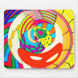 Spiral of Lines and Colors Mousepad