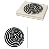 Spiral Optical Illusion Rubber Art Briefmarke Gummistempel (Stempel)