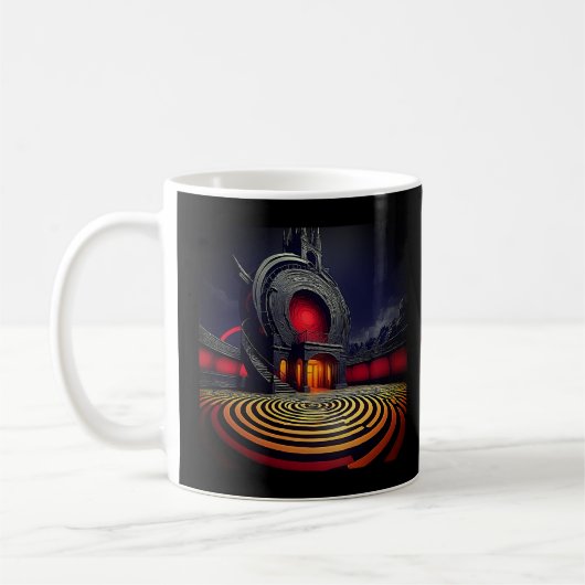 Spiral Out Behalten Going - künstlerisches Mystic Kaffeetasse (Links)