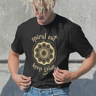 Spiral Out Keep Going Heilige Geometrie Mandala T-Shirt