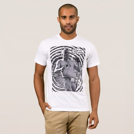 Spiral Out Keep Going - Retro Rock Comic Maynard T-Shirt (Vorne ganz)