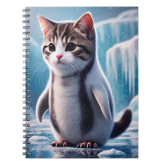 Spiral Penguin Kitty Notebook Notizblock