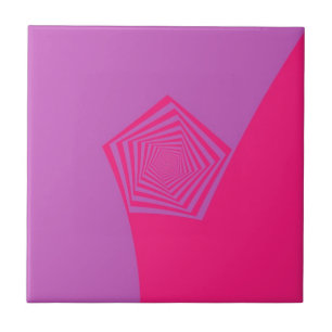 Spiral Pentagon in Pink Tones Kachel
