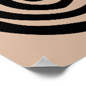 Spiral Petroglyph Stamm antike Volkskunst Poster (Ecke)