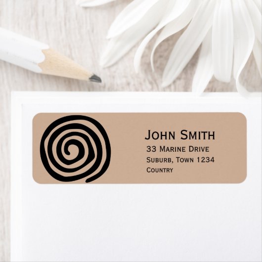 Spiral Petroglyph Stammkunst Moderne Mode (Insitu)