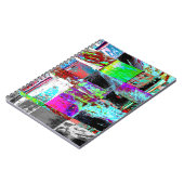 Spiral Photo Notebook – Abstract Grid Notizblock (Linke Seite)