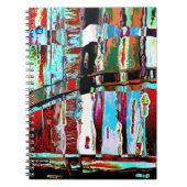 Spiral Photo Notebook Collapse Reflection Abstract Notizblock (Vorderseite)