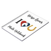 Spiral Photo Notebook for Horse Lovers Notizblock (Linke Seite)