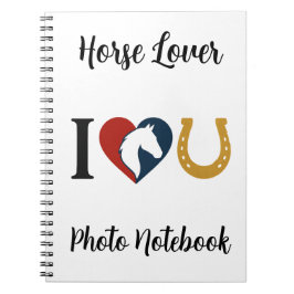 Spiral Photo Notebook for Horse Lovers Notizblock