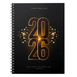 Spiral Photo Notebook-Happy New Year 2026 Notizblock