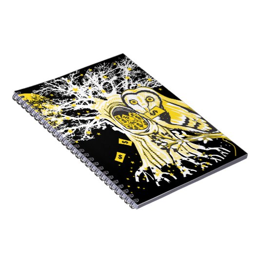 Spiral Photo Notebook – Urban Tree Owl & Wealth Notizblock (Rechte Seite)