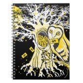 Spiral Photo Notebook – Urban Tree Owl & Wealth Notizblock (Vorderseite)