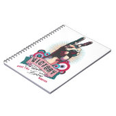Spiral Photo Notebook – Victory Peace & Love Pop Notizblock (Linke Seite)