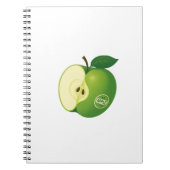 Spiral Photo Notebook with a green apple Notizblock (Vorderseite)