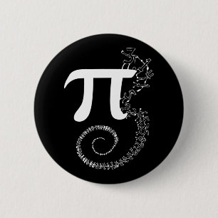 Spiral Pi Math Funny Pi Tag 3.14 Math Gleichung Gi Button