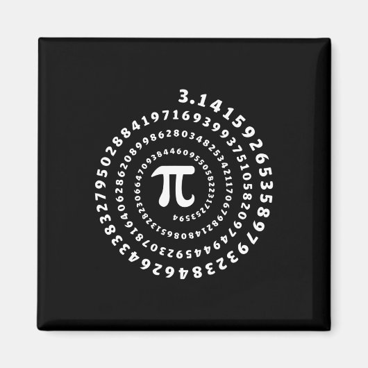 Spiral Pi Shirt Pi Day Math Lover Magnet (Vorne)