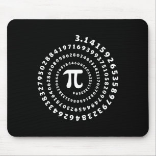 Spiral Pi Shirt Pi Day Math Lover Mousepad