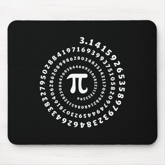 Spiral Pi Shirt Pi Day Math Lover Mousepad (Vorne)