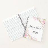 Spiral Pink Floral Bible Verse Journal-Notebook Notizblock (Innenseite)