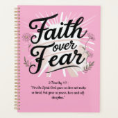 Spiral-Planer mit Bibelvers Psalm 56:3-4 Planer (Vorderseite)