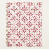Spiral-Planer mit rotem und rosa Design Planer (Vorderseite)