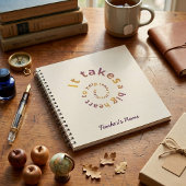 Spiral Quote Teacher Notebook-Personalized  Notizblock